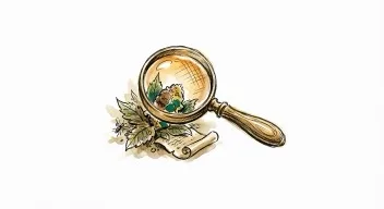 Hand-drawn magnifying glass, representing website scanning